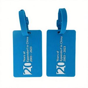 Etiqueta de Equipaje de Goma con Diseño de Personajes Animados, Ecológica y Moderna, con Tarjeta para Nombre, Identificador de Maletas para Viajes - Product Image 4
