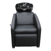 Bac à shampoing et chaise de salon en mousse haute densité, mobilier de salon de coiffure, système de salon, bac à shampoing et chaise avec levage des pieds