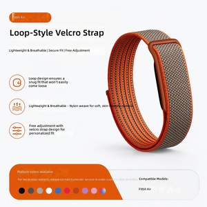 <span class=keywords><strong>Bracelet</strong></span> de montre tressé en nylon résistant, couleur personnalisée, respirant, pour <span class=keywords><strong>bracelet</strong></span> de fitness Google <span class=keywords><strong>Fitbit</strong></span> Air sans écran - Product Image 4