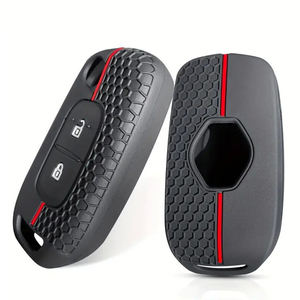 Coque de clé de voiture en silicone motif en fibre de carbone compatible avec les <span class=keywords><strong>accessoires</strong></span> de coque de clé Renault Espace Scenic 4 <span class=keywords><strong>Arkana</strong></span> - Product Image 3