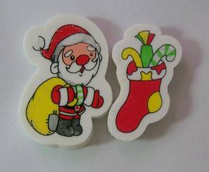 Gommes à effacer promotionnelles personnalisées pas chères, gommes à effacer de Noël, gommes à effacer de dessin animé - Product Image 3