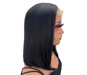 Paquetes de cabello Remy brasileño rizado de color natural 8A con peluca frontal de encaje marrón claro Grado de cabello humano de alta calidad - Product Image 1
