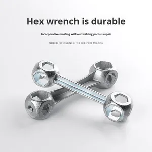 Mini strumento di riparazione 10-in-1 per cani in acciaio multifunzione per bicicletta portatile per bicicletta con chiave esagonale esterna misura metrica - Product Image 3