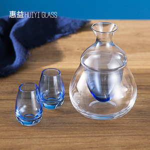 Juego de enfriadores de vino estilo japonés Huiyi Glass de 500-1000 ml, apto para lavavajillas, para uso doméstico y en restaurantes. - Product Image 2