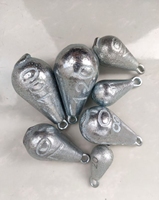 Usine 20g To120g banque poids de ver de pêche plomb en forme de goutte plomb de fer pour accessoires de pêche en rivière