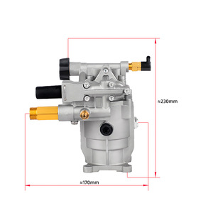 Pompe à eau auto-amorçante en alliage d'aluminium avec connecteur G3/4 pour moteur à essence haute pression, tête de pompe 170x230mm - Product Image 1