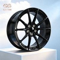 Jantes forgées noires de performance 19 20 pouces 5x120 ET40 à 5 branches en V fendues pour voitures BMW Audi