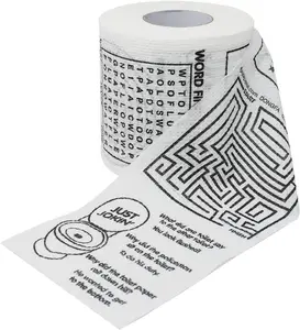 3ply Funny Novedad Regalo Impreso personalizado Etiqueta privada Papel higiénico Logotipo personalizado Diseña tu propio papel higiénico