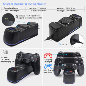 Syytech điện Dock Trạm Sạc cơ sở cho <span class=keywords><strong>PS4</strong></span> Playstation 4 không dây điều khiển trò chơi phụ kiện - Product Image 4