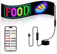 Écran lumineux LED étanche pour panneau de voiture App Control Flexible LED Sign Board Messages Scrolling Customize LED Sign Display for Car