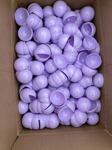 Meilleure vente en gros populaire en plastique surprise 28mm transparent et macaron couleur vide capsule coquille jouet pour distributeur automatique - Product Image 6