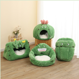 Algodón suave con forma de <span class=keywords><strong>cactus</strong></span> y adecuado para gatos y perros camas de felpa para mascotas - Product Image 6