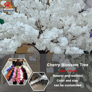 Decoración para Eventos de Boda LEDA, Árbol de Flores Artificiales de Cerezo Sakura con Ramas Blancas Reemplazables de 6 pies - Product Image 4
