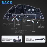 Luces Traseras LED Estilo RGB DK Motion para Honda Civic FD2 FN2 2006-2012, Actualización de Luces Traseras, Piezas de Repuesto para Automóviles