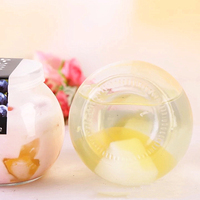 Bouteille rond de stockage vide 100 200 300 Ml, récipient rond pour conserver du lait, bocaux en verre pour yaourt, avec couvercle en plastique, vente en gros, livraison gratuite