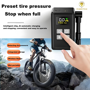 Pompe à vélo électrique antichoc Compresseur d'air portable robuste pour gonfleur d'air hors route et VTT - Product Image 4