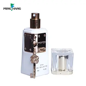 Dubai Arabian Style Grosir Botol Parfum Unik 30ml Empty Fancy Perfume Bottle with Crystal Cap