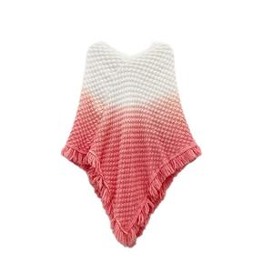 Nuevo Chal de Estilo Étnico Retro con Degradado de Color, Estampado a Cuadros, Tejido, Tipo Capa para Mujer, para Viajes, Invierno - Product Image 5