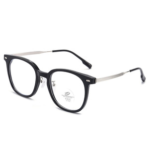 Anti Blue Light Semi Titanium Eyeglass <b>Frames</b> Square Unisex <b>Large</b> <b>Frame</b> Myopia Glasses Eye Protection UV 400 - Product Image 5