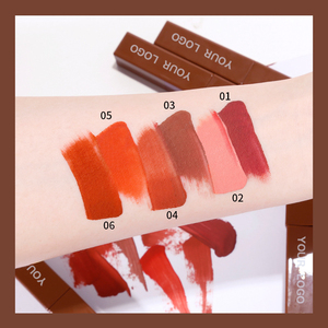 Ustom-brillo de labios OEM, <span class=keywords><strong>6</strong></span> colores, resistente al agua y de larga duración, hidratante de terciopelo nude - Product Image 3