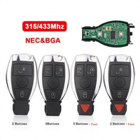 Clé de voiture intelligente à distance 2/3/4 boutons Mercedes Benz MB B C S E GL M W203 W204 W205 W210 W211 W212 W221 W222 W202 315 434Mhz NEC BGA
