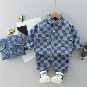 Ropa para niños pequeños, diseño de moda, primavera y otoño, manga larga, conjunto de ropa a juego, 2022 - Product Image 3