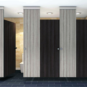 Puestos de baño de panel fenólico modular a buenos precios Particiones de baño Divisores de ducha Cubículos de inodoro HPL <span class=keywords><strong>para</strong></span> edificios - Product Image 4