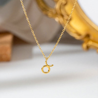 Groothandel 18K PVD verguld roestvrijstalen 12 dierenriem bubbel bedel ketting hanger mode sieraden voor vrouwen
