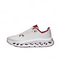 Chaussures de course respirantes en maille à lacets pour hommes et femmes, motif imprimé nuages, style tendance uni, légères, pour la marche