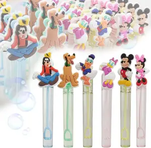 Varinhas de bolha para crianças, mini varinhas de plástico para festas, brinquedos portáteis de bolha de água e sabão para meninos e meninas