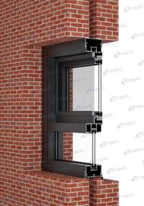 AS2047 finestre in alluminio australiano con doppi vetri bovindo insonorizzato finestre con <span class=keywords><strong>avvolgitore</strong></span> a catena stile rotolamento - Product Image 3