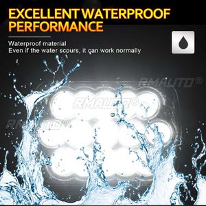 Phares LED 5x7 7x6 5000K-6000K Blanc 15 LED Étanche IP67 Faisceau Scellé LED Haute et Basse Intensité pour Jeep Wrangler - Product Image 6