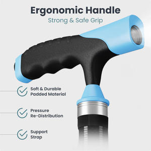 Bâton de marche antidérapant JINDA pour adulte, capacité de charge 100 kg, anti-chute, hauteur réglable, pour personnes âgées, usage domestique, design tendance - Product Image 2