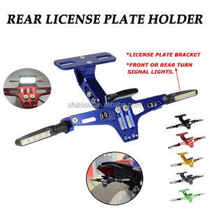 Clignotants de moto Cadre de plaque d'immatriculation en aluminium CNC Support de lumière LED pour HONDA <span class=keywords><strong>MSX</strong></span>/Grom <span class=keywords><strong>125</strong></span> <span class=keywords><strong>MSX</strong></span> <span class=keywords><strong>125</strong></span> SF 125SF - Product Image 4