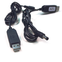 Câble Boost USB 5V/9V/12V Boost USB vers DC 5.5 Routeur Câble de Charge Optique Chat avec Conducteur en Cuivre et Isolation en PVC