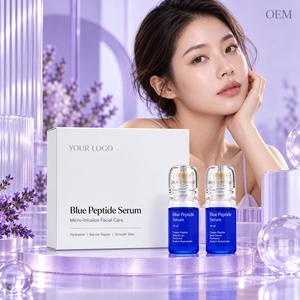 Suero Facial de Péptidos Azules de Marca Privada 10ml, Esencia Hidratante con Hialuronato de Sodio, Fabricante de Productos para el Cuidado de la Piel OEM ODM - Product Image 3