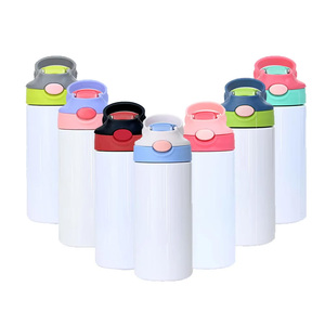 Mayorista Bounce Cup Sippy Cup Vasos para niños Acero inoxidable Doble pared 350ml 12oz Sublimación Aislamiento al vacío Agua hirviendo - Product Image 1