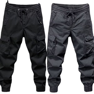 Pantalones Cargo Casuales para Hombre, Estilo Americano Moderno, Color Sólido, Cierre de <span class=keywords><strong>Cremallera</strong></span> Media, Corte Holgado, Tejido Plano, para Primavera y Otoño - Product Image 1