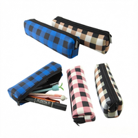 Étui à crayons en néoprène personnalisé écologique, sac à pinceaux de maquillage isotherme portable, pochette pour fournitures scolaires