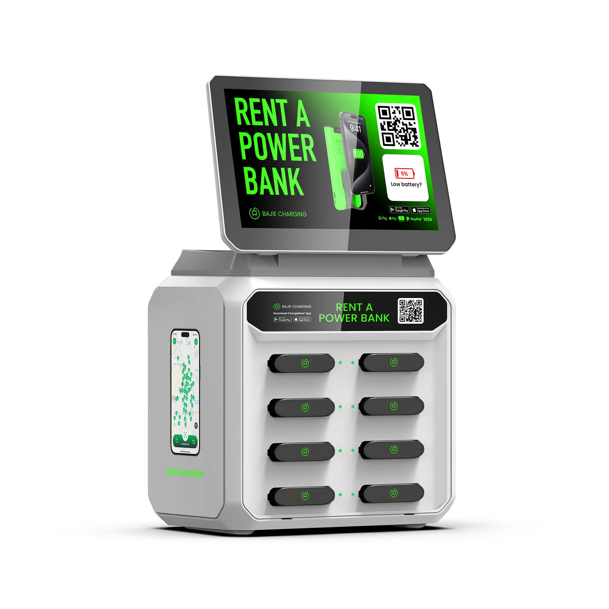 Cool Idea Public Charging Stations Power Bank Rental Station Shared Power Bank Company