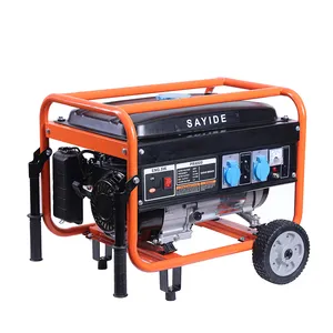 Taiyu lpg gas generator manufacture with wheels and handle 3000w gasoline generator home gasoline generator 10kw
