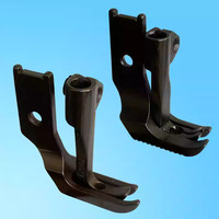 Pied presseur bilatéral haute capacité pour machine à coudre, accessoires 8B, 6-7 dents plates, trou denté, bord étroit 246