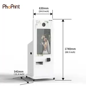 Newest Touch Screen Instant Vogue Photo Booth Credit Card Payment Selfie Mirror Photo Booth Kiosk