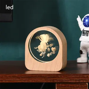 New design festival gift Planet 3d laser engraved Crystal Image model The Little Prince crystal glass ball led night light