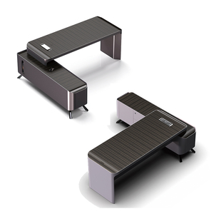 Modern Luxury PVC Executive Office <b>Desk</b>-Designer Corner L-Shaped Modular <b>Desk</b> for Boss - Product Image 5