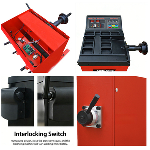 Machine d'équilibrage de roues entièrement automatique et robuste pour l'équilibrage des pneus de camions et de voitures avec une précision de ±1g et un cycle de 7 secondes - Product Image 3