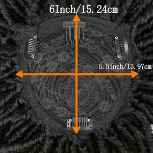 Black 3 ''Dirty Braid Hair Block Hip Hop Peluca de <span class=keywords><strong>pelo</strong></span> <span class=keywords><strong>corto</strong></span> <span class=keywords><strong>Afro</strong></span> Curl Dreadlock Pelucas de cabello <span class=keywords><strong>para</strong></span> hombre - Product Image 6