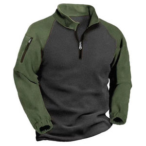 Sudadera con Capucha Personalizada, 370 Gramos, Secado Rápido, Impermeable, Bordado 3D, Top de Invierno, Sudadera con Cierre de Cremallera de un Cuarto para Golf, Corte Regular - Product Image 3