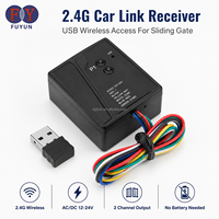 2 Penerima Sambungan Mobil Nirkabel 4G USB Transmitter Kendaraan 2 Kanal Kontrol Kontak Kering untuk Pembuka Gerbang Geser