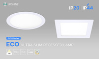 LAMPE À PANNEAU LED ENCASTRÉE ULTRA MINCE 3CCT ECO Carré/Rond